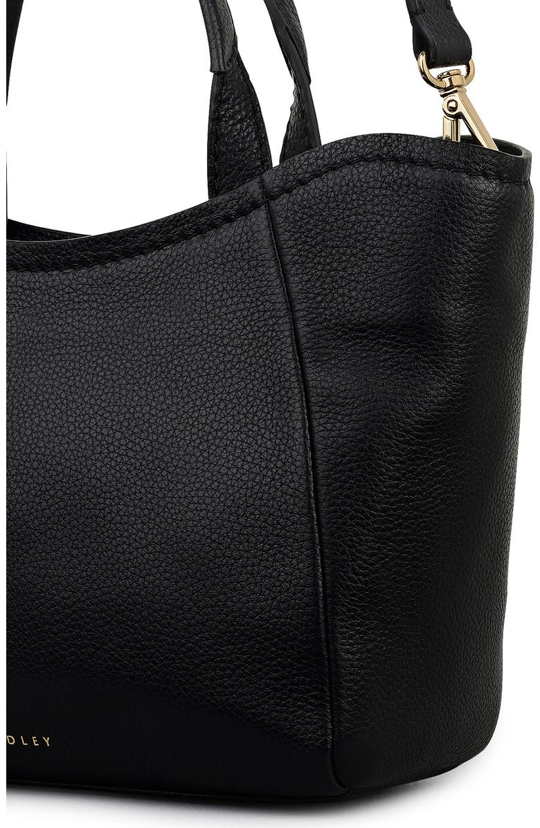 Radley Muswell Lane Pebbled Leather Small Satchel, Alternate, color, Black