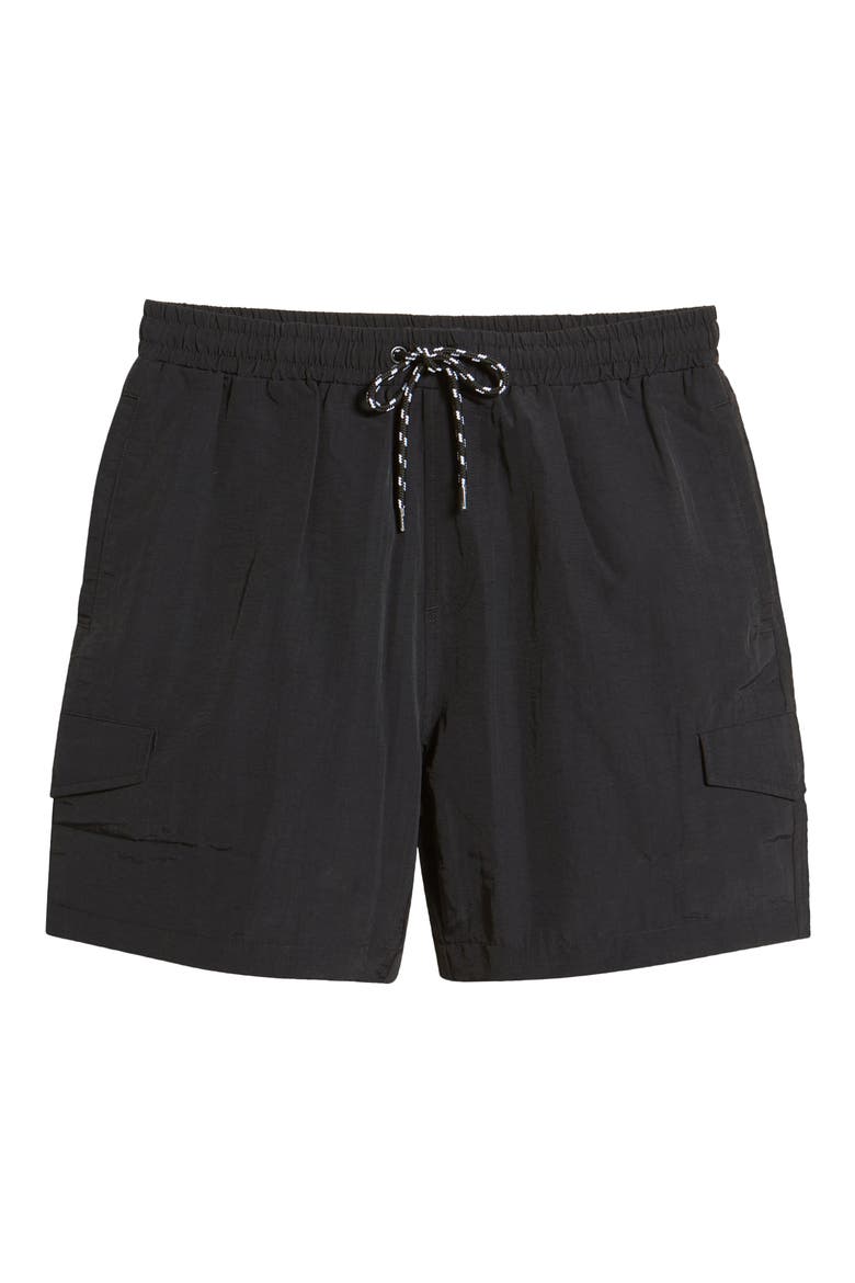 Men's Union Cargo Shorts, Alternate, color, BLACK
