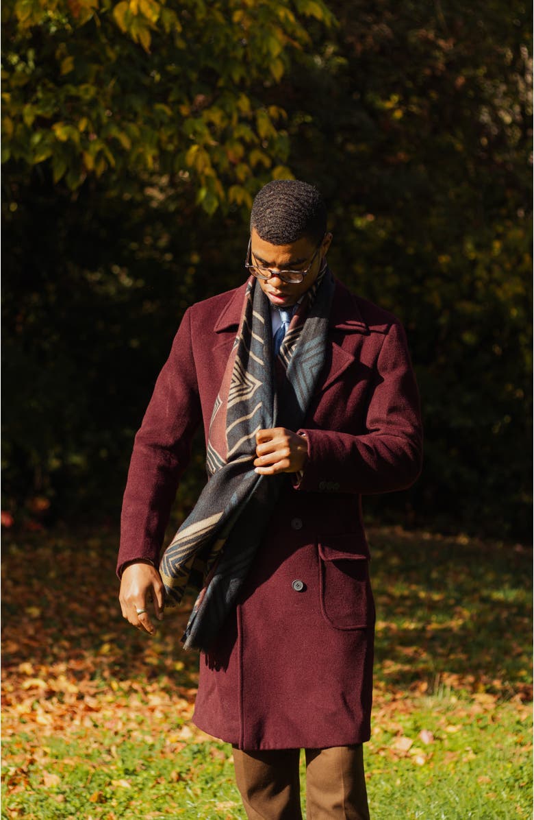 Elizabetta Corvara - Wool Scarf, Alternate, color, Charcoal