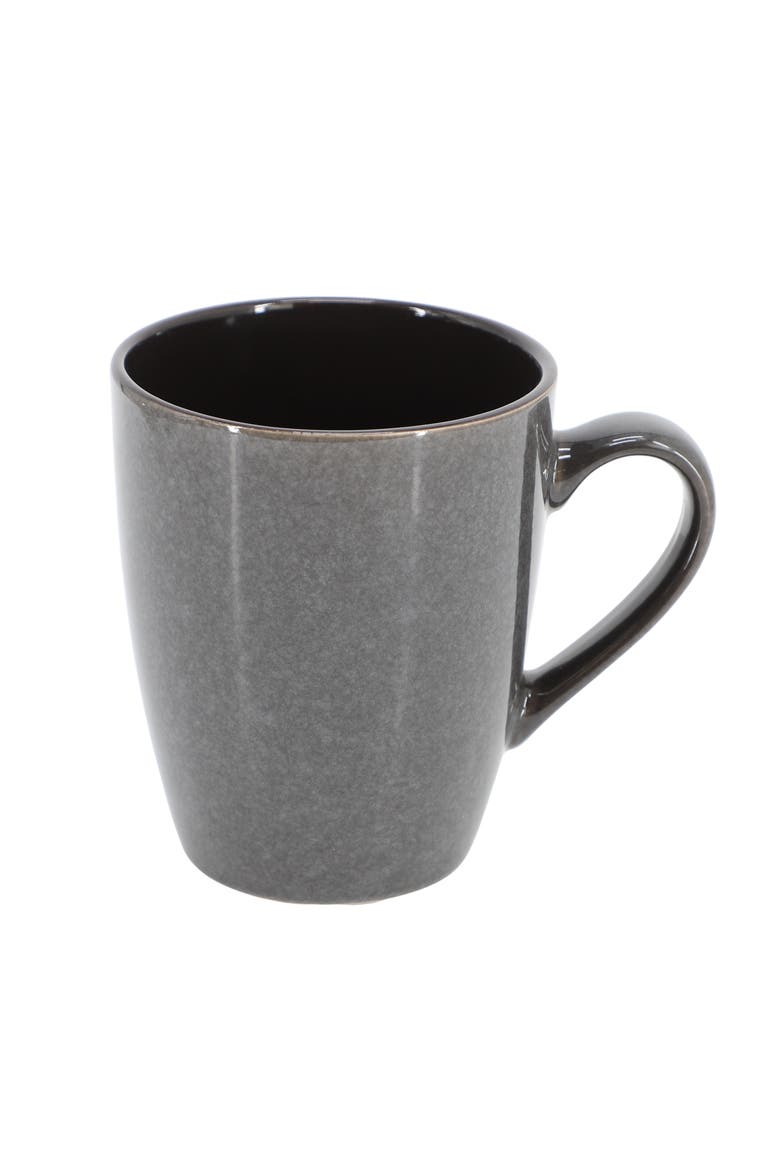 Priya 16 Piece Stoneware Reactive Glaze Dinnerware Set, Alternate, color, Grey