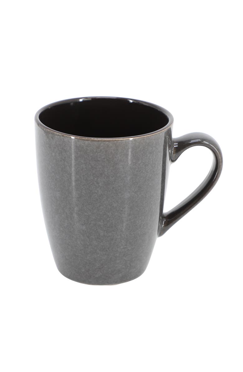 Gibson Elite Priya 16 Piece Stoneware Reactive Glaze Dinnerware Set, Alternate, color, Grey