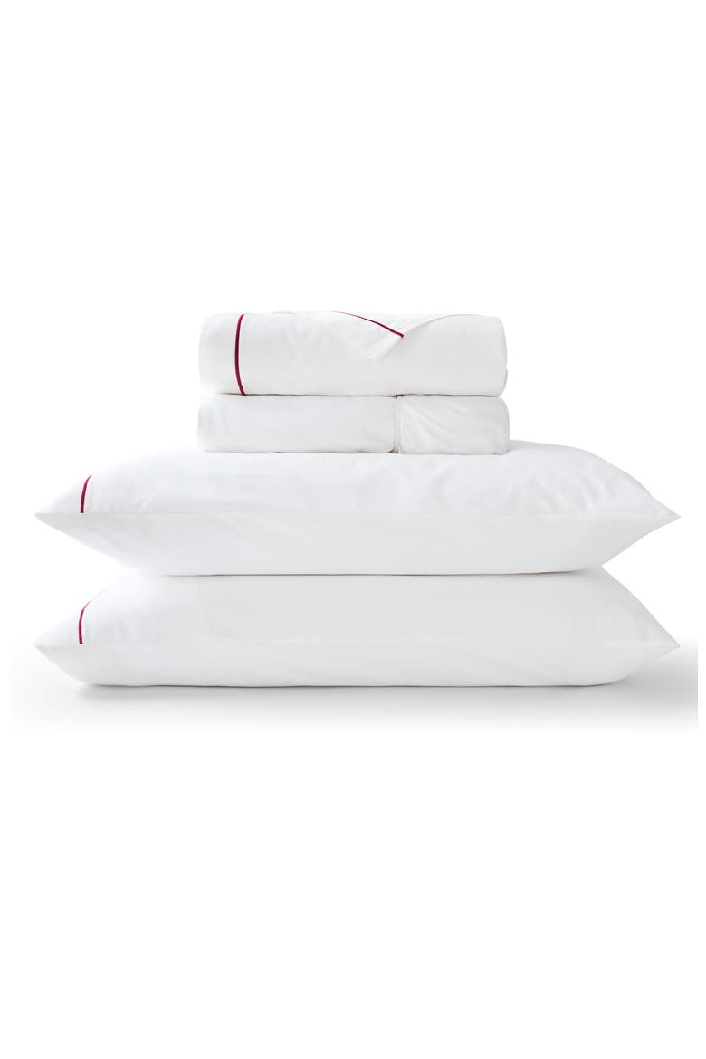 Premium Luxury Sateen Cotton Sheet Set Bundles, Main, color, Fuchsia