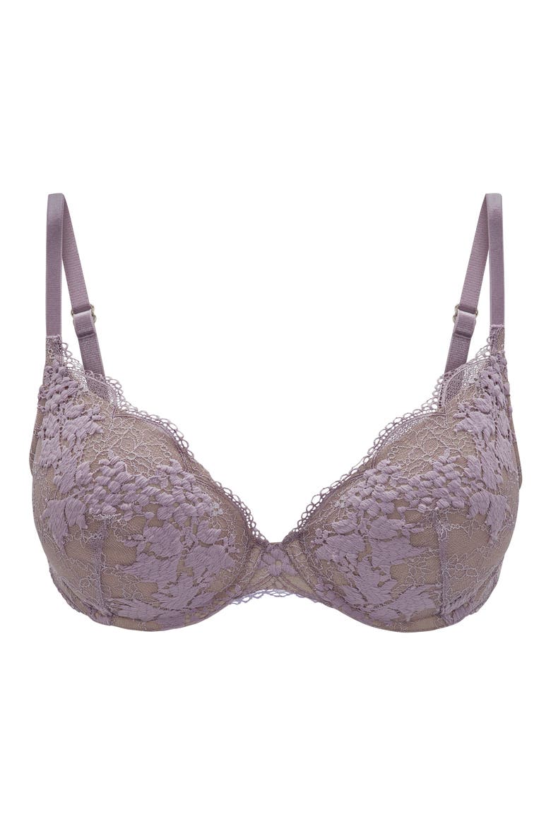 All Day Lace Push-Up Underwire Bra, Alternate, color, DREAMY LILAC