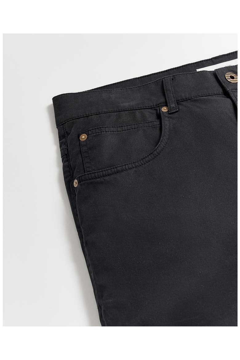 Stretch Cotton Five Pocket Pants, Alternate, color, BLACKDNU