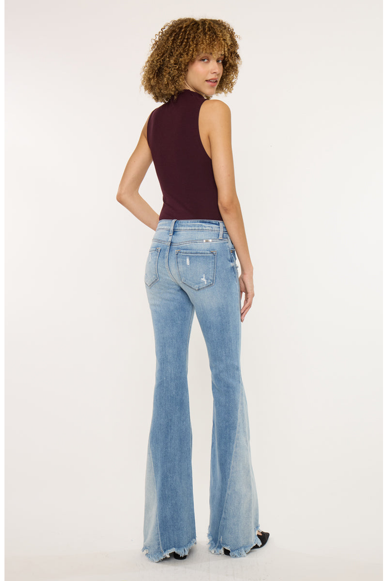 Rosecrans Mid Rise Flare Jeans, Alternate, color, Medium Wash