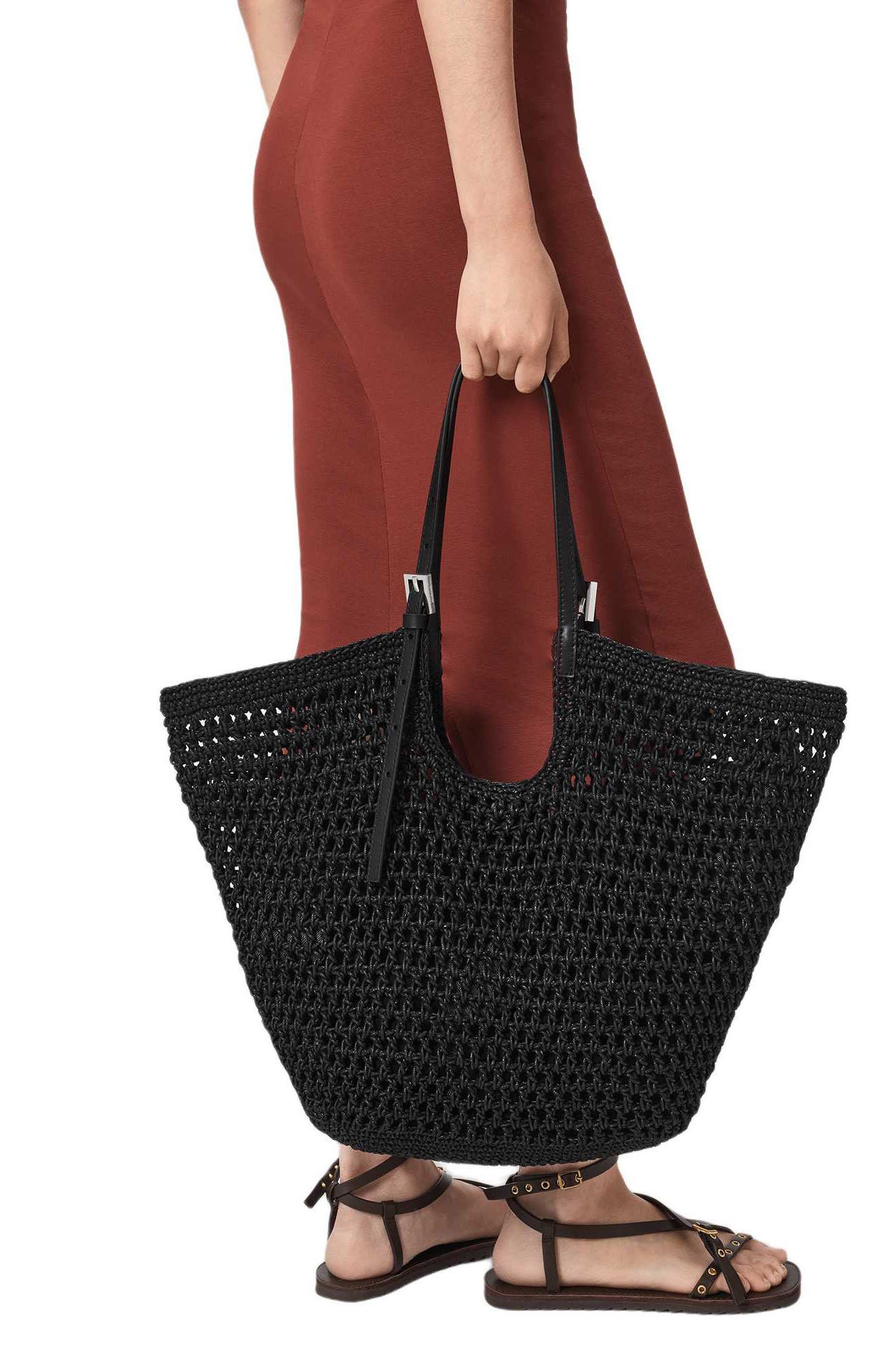 AllSaints Ara Cotton Tote, Alternate, color, 