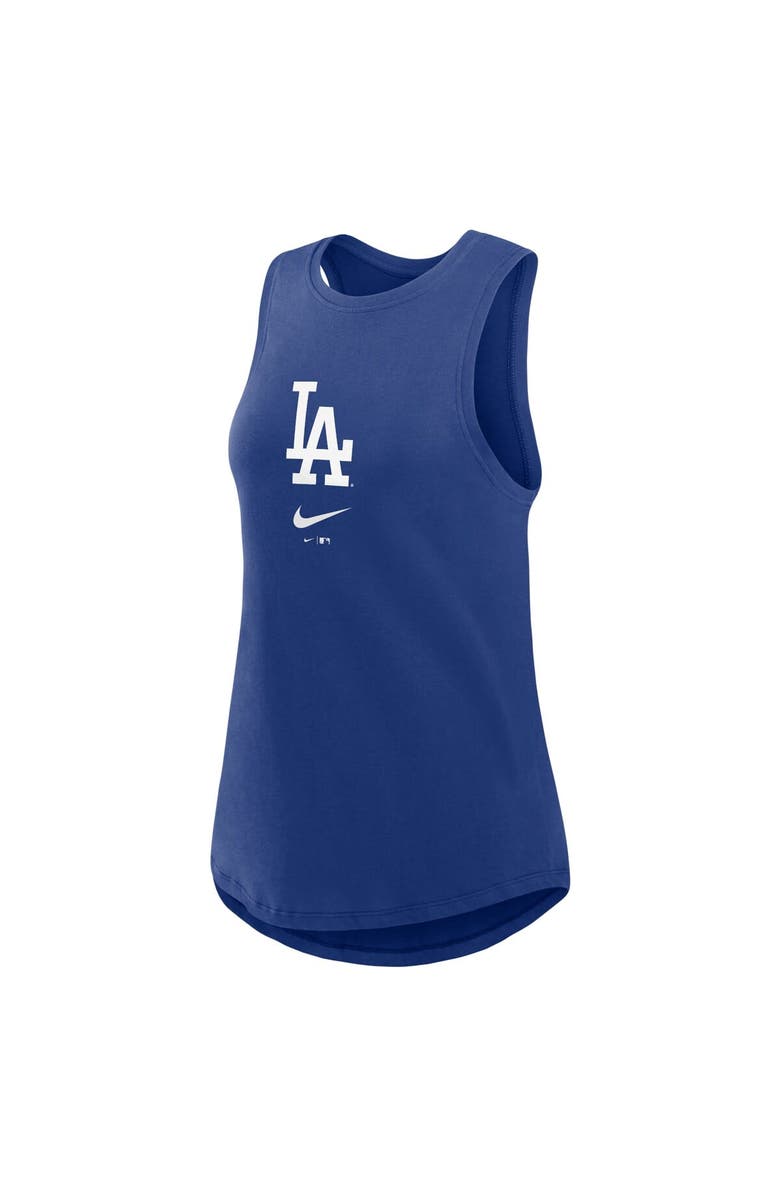 Nike Women's Nike Royal Los Angeles Dodgers Legacy Icon High Neck Fashion Tank Top, Alternate, color, 