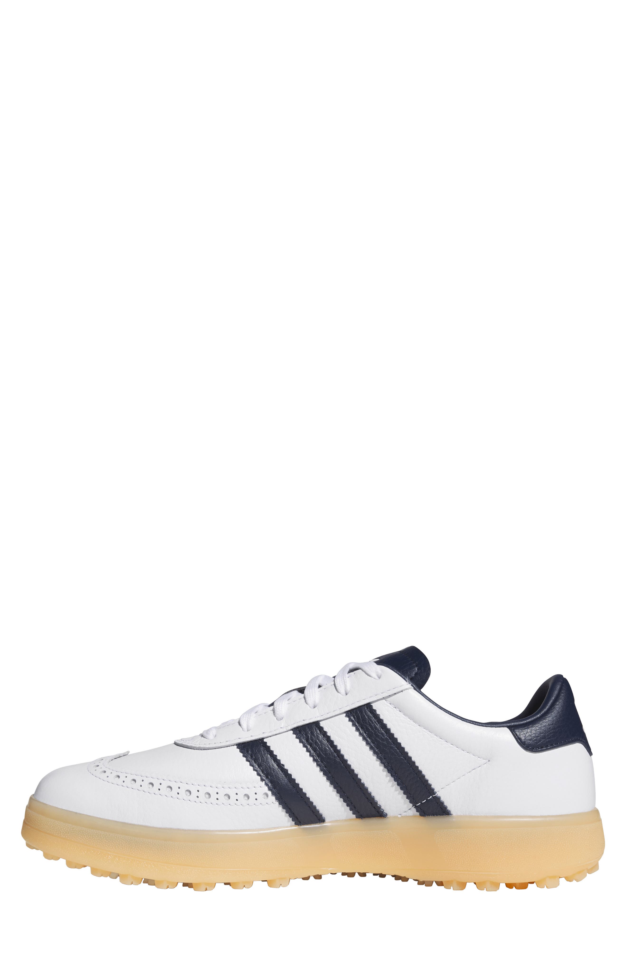 adidas Course Cup Spikeless Golf Sneaker, Alternate, color, White/ Indigo/ Gum