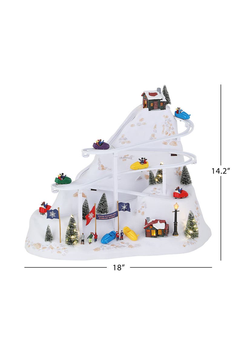20 in. Winter Wonderland Bobsled Ride, Alternate, color, Multicolored