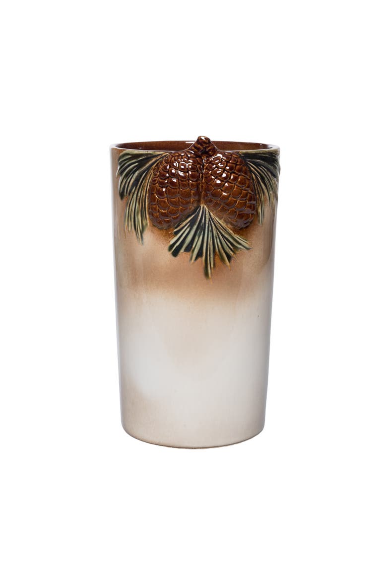 Pinecone Decorative Container, Main, color, Brown