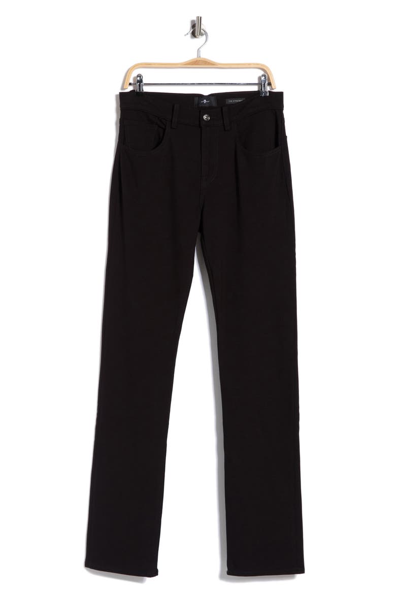 The Straight Double Knit Straight Leg Jeans, Alternate, color, DOUBLE KNIT BLACK