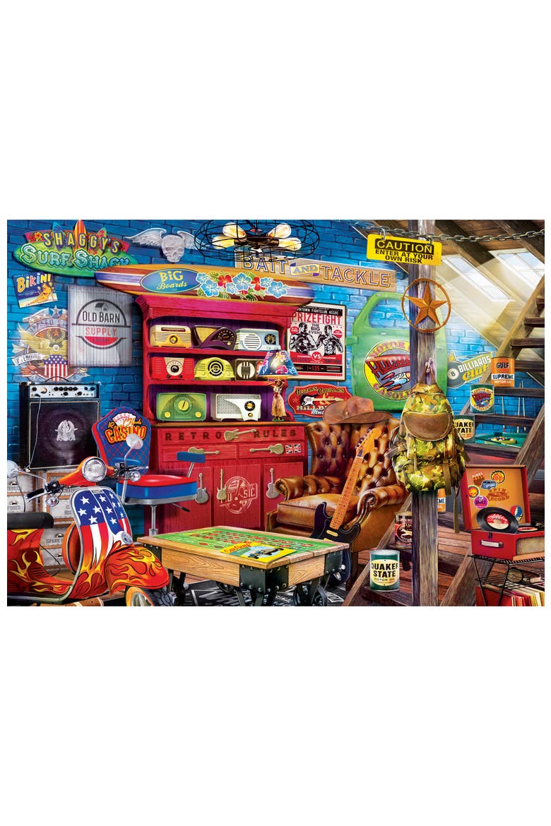 Retro Rules 1000 Piece Jigsaw Puzzle, Alternate, color, Multicolor
