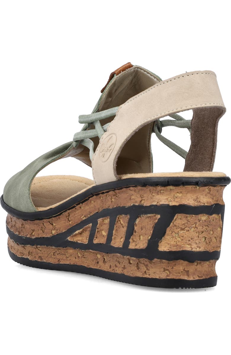 Rieker Rose 76 Platform Wedge Sandal, Alternate, color,