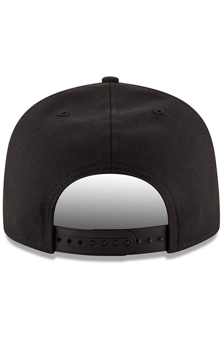 New Era Men's New Era Black New England Patriots Black On Black 9FIFTY Adjustable Hat, Alternate, color, 