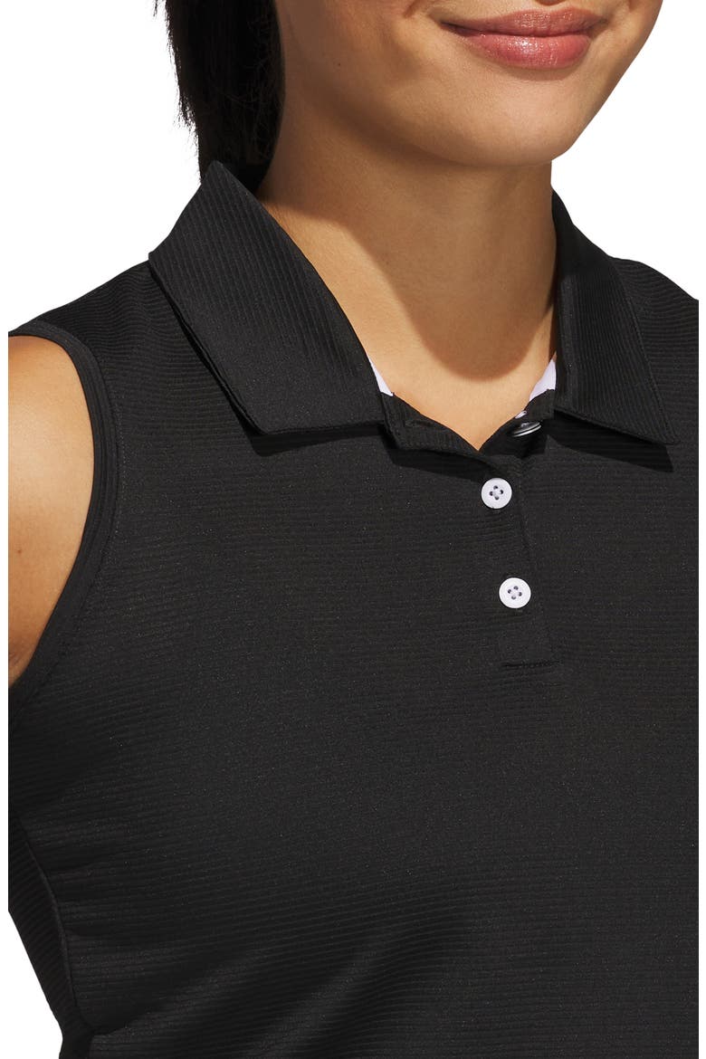 Performance Sleeveless Polo, Alternate, color, BLACK