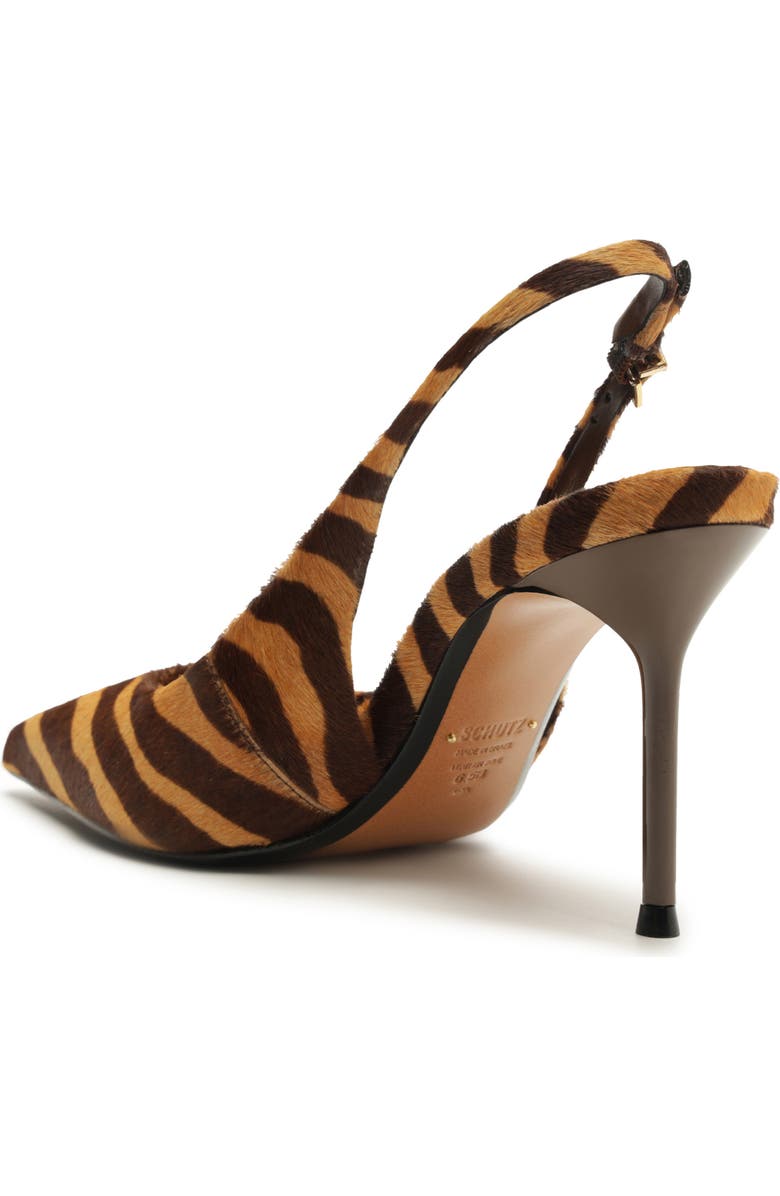 Schutz Paola Slingback Pump, Alternate, color, Natural Calf Hair