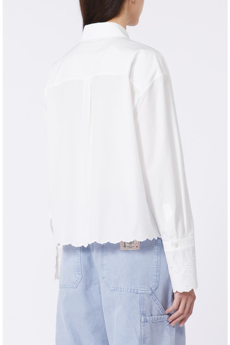 Neutro Eyelet Button-Up Shirt, Alternate, color, IVORY