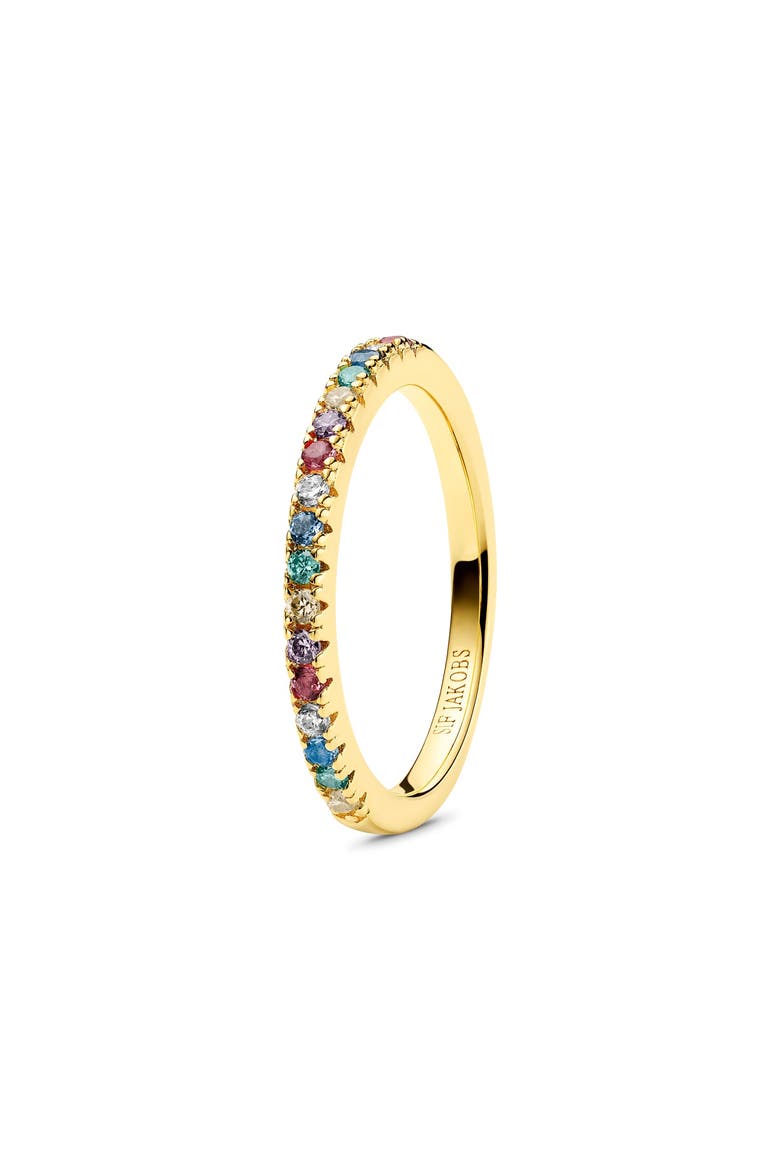 Ring Ellera, Main, color, 18k Gold Plated / Rainbow