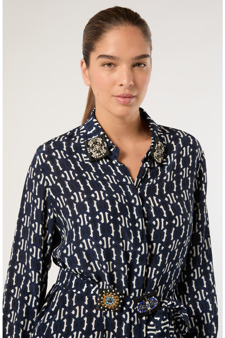 Fatuo Long Sleeve Shirtdress, Alternate, color, MIDNIGHT BLUE