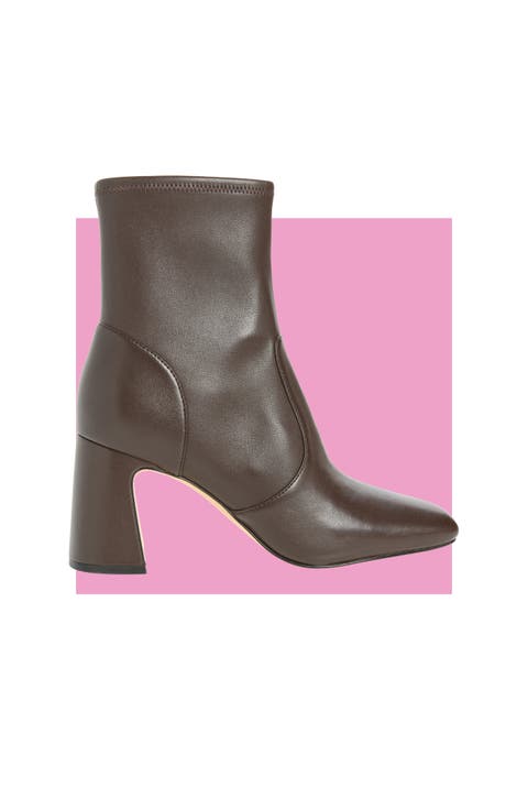 Smna Stretch Leather Bootie