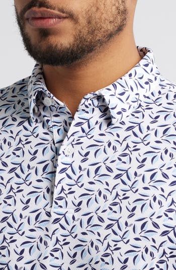 Halyard Trim Fit Print Polo