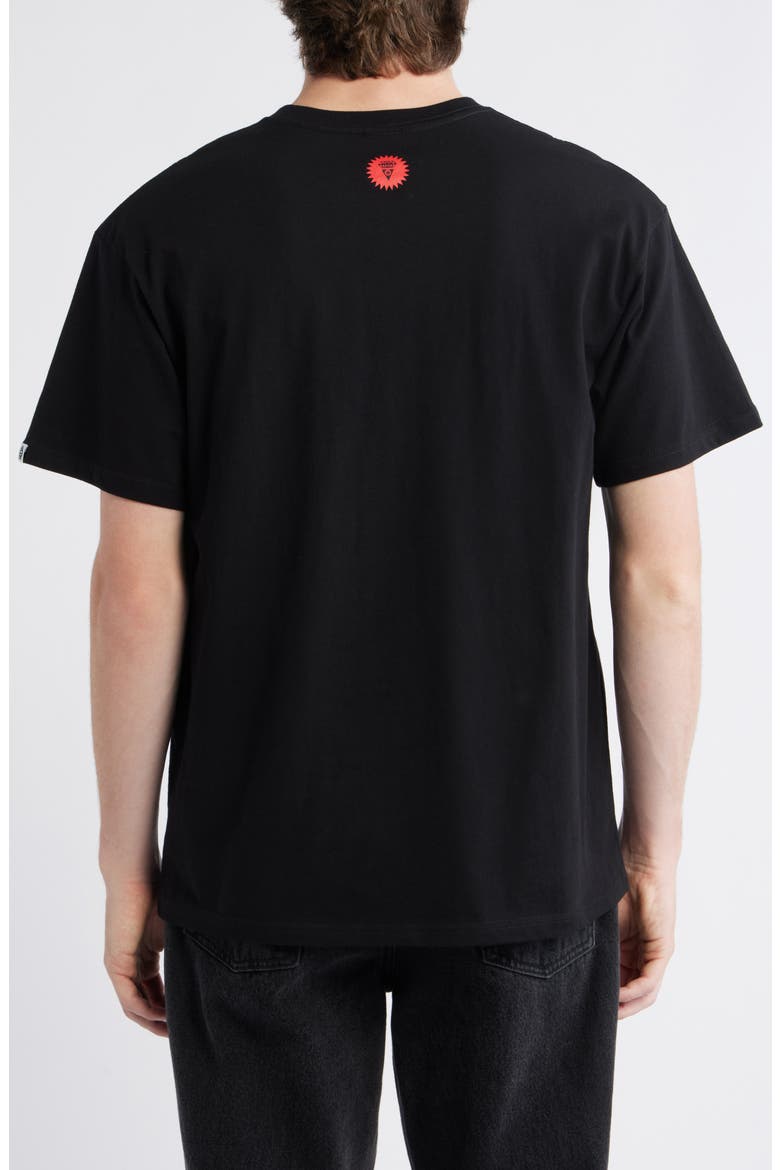Running Dog Cotton T-Shirt, Alternate, color, BLACK