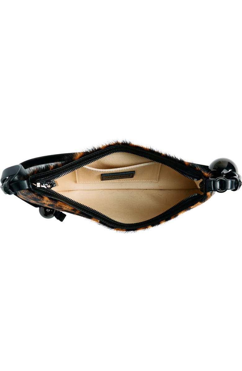 Jacquemus Le Bisou Pearle Leopard Print Genuine Calf Hair Shoulder Bag, Alternate, color,