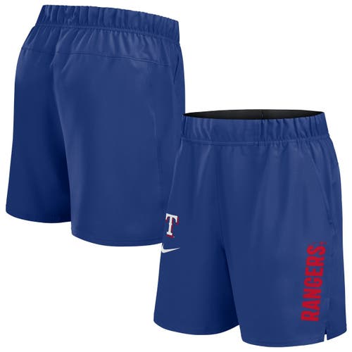 Nike Royal Texas Rangers Woven Victory Performance Shorts