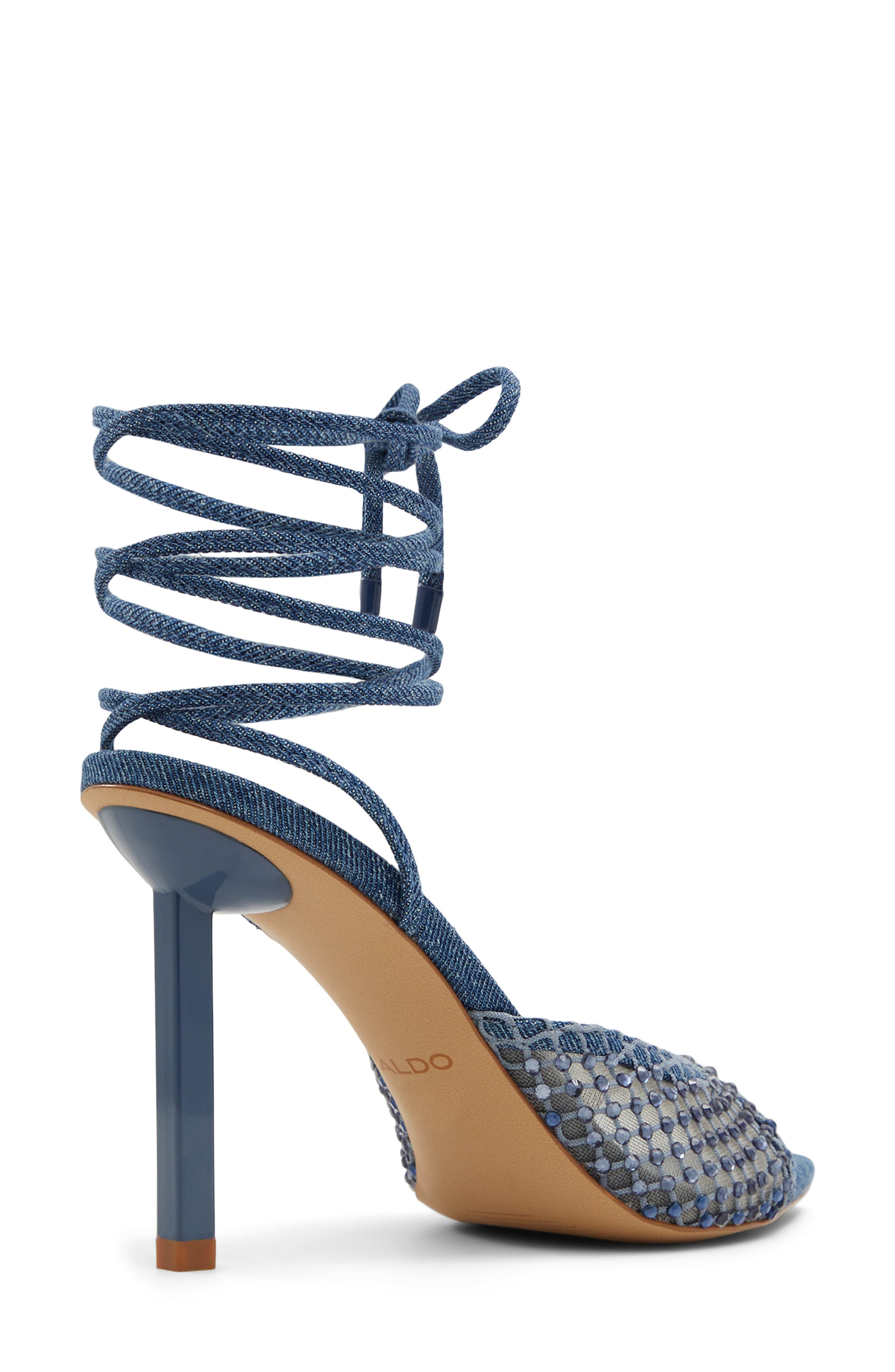 ALDO Jessamine Ankle Wrap Pointed Toe Sandal, Alternate, color, 