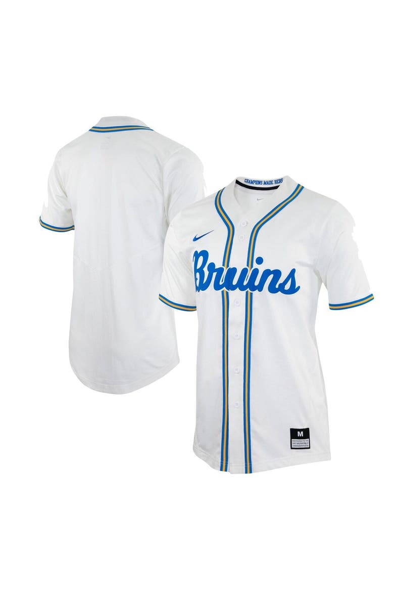 Men's Nike White UCLA Bruins Replica Baseball Jersey, Main, color, White