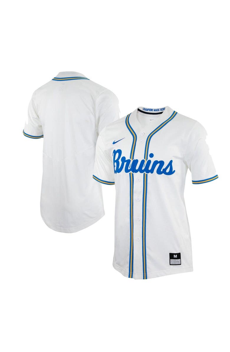 Nike Men's Nike White UCLA Bruins Replica Baseball Jersey, Main, color, White