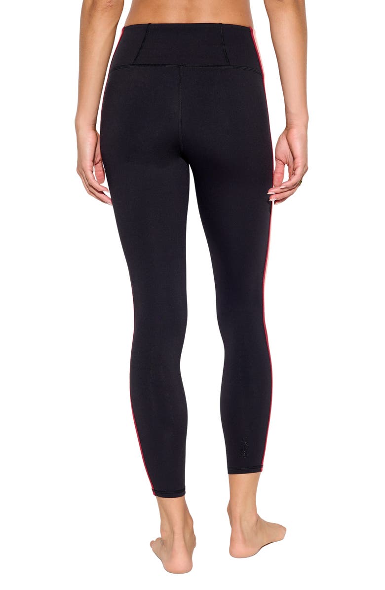 Spiritual Gangster Infinity 7/8 Leggings, Alternate, color, Black/ Terra Cotta