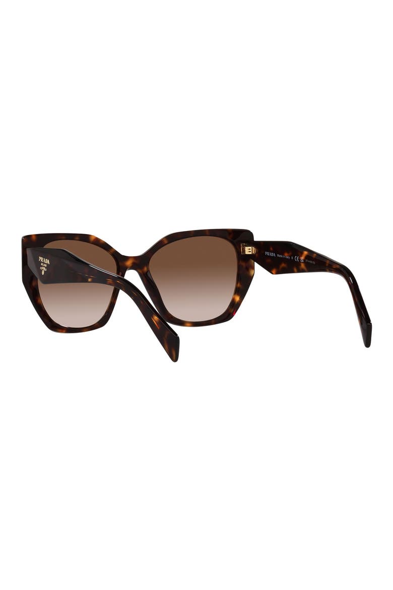 56mm Cat Eye Sunglasses, Alternate, color, TORTOISE