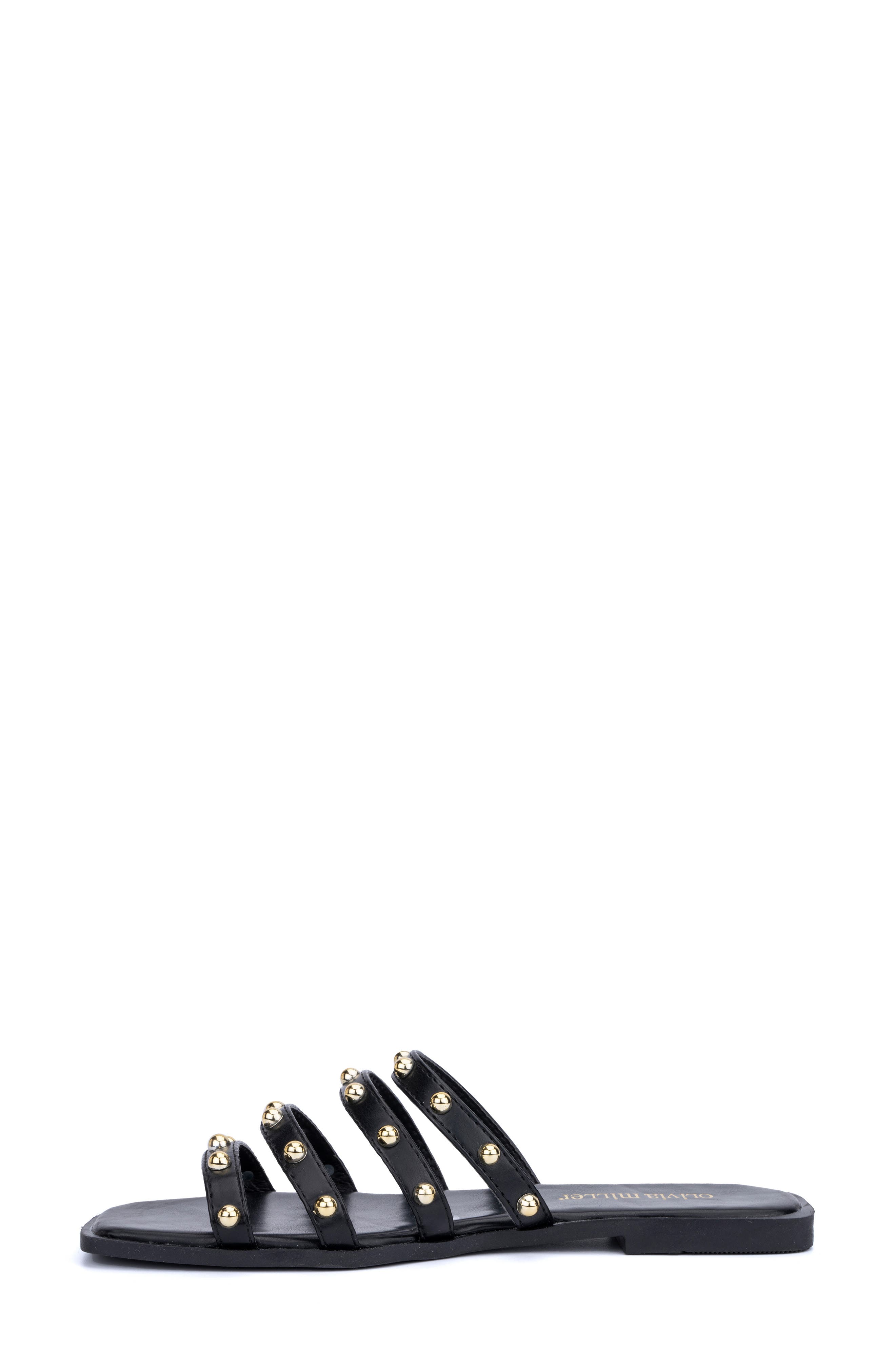 OLIVIA MILLER Heidi Cabochon Stud Slide Sandal, Alternate, color, 