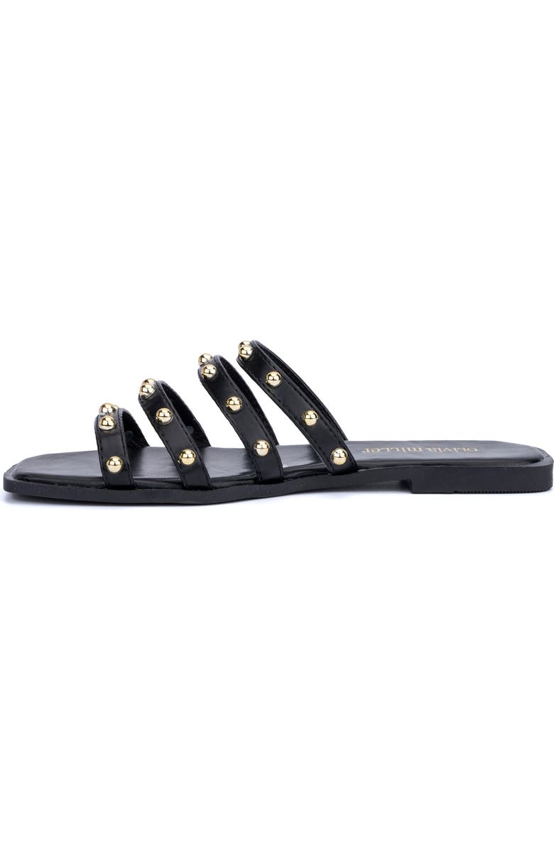 OLIVIA MILLER Heidi Cabochon Stud Slide Sandal, Alternate, color,
