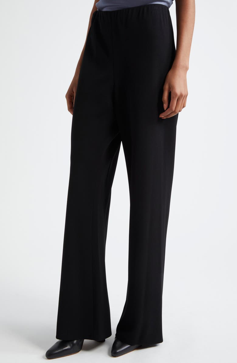 Vince Bias Cut High Waist Pants, Alternate, color, Black