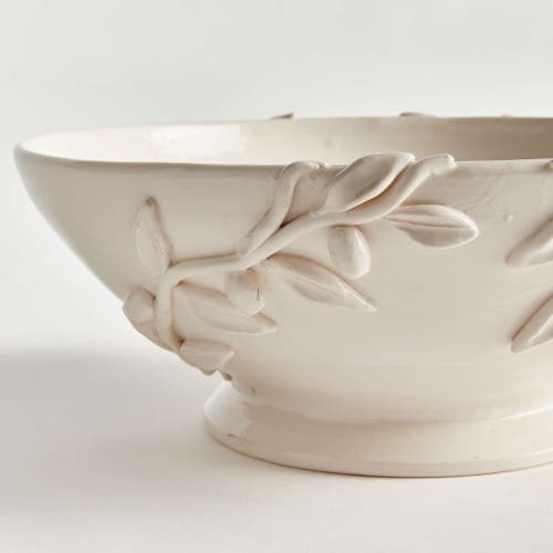 Napa Home & Garden Olivella Footed Bowl In White