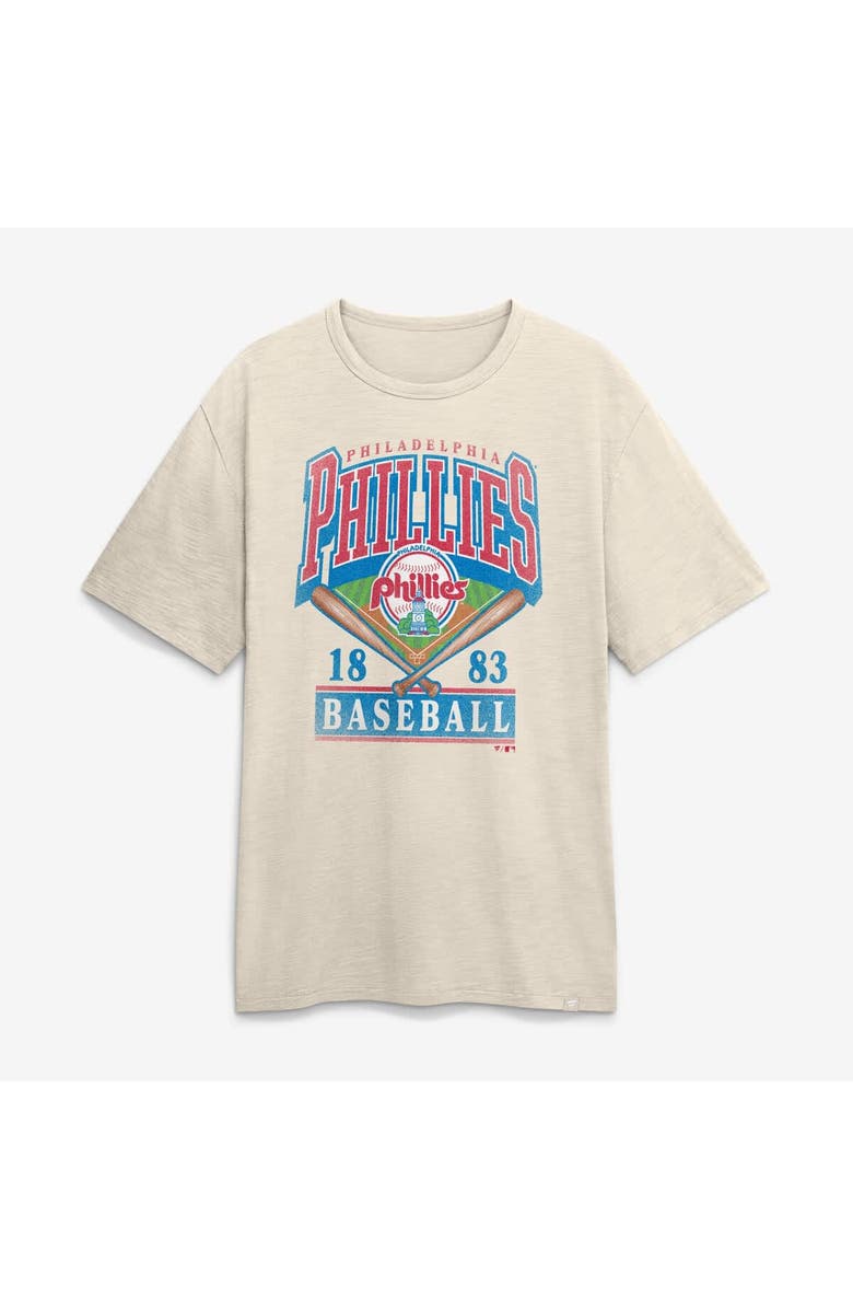 FANATICS Men's Fanatics Tan Philadelphia Phillies Stadium Slub T-Shirt, Alternate, color, Tan