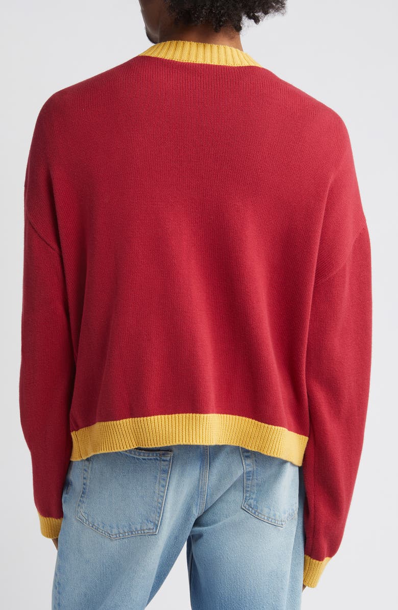 Falling Forward Rumson Boxing Varsity Cardigan, Alternate, color, 