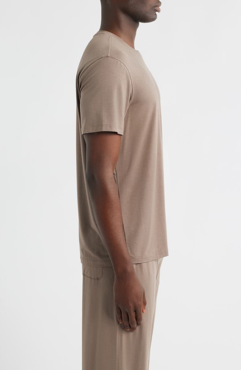 Daniel Buchler Crewneck Pajama T-Shirt, Alternate, color, Brown