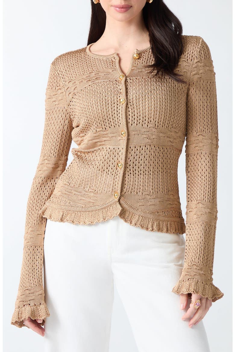 Marcie Cardigan, Main, color, BEIGE
