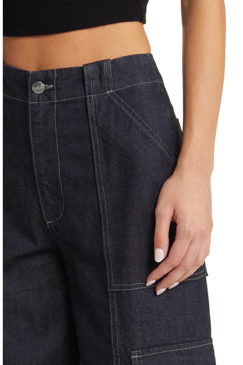 x EmRata Amia Wide Leg Cargo Jeans, Alternate, color, PRINCE ST