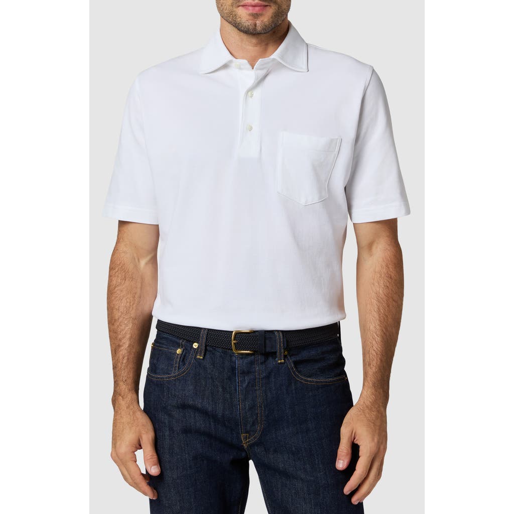 Sid Mashburn Pima Cotton Piqué Polo in White Pique  product