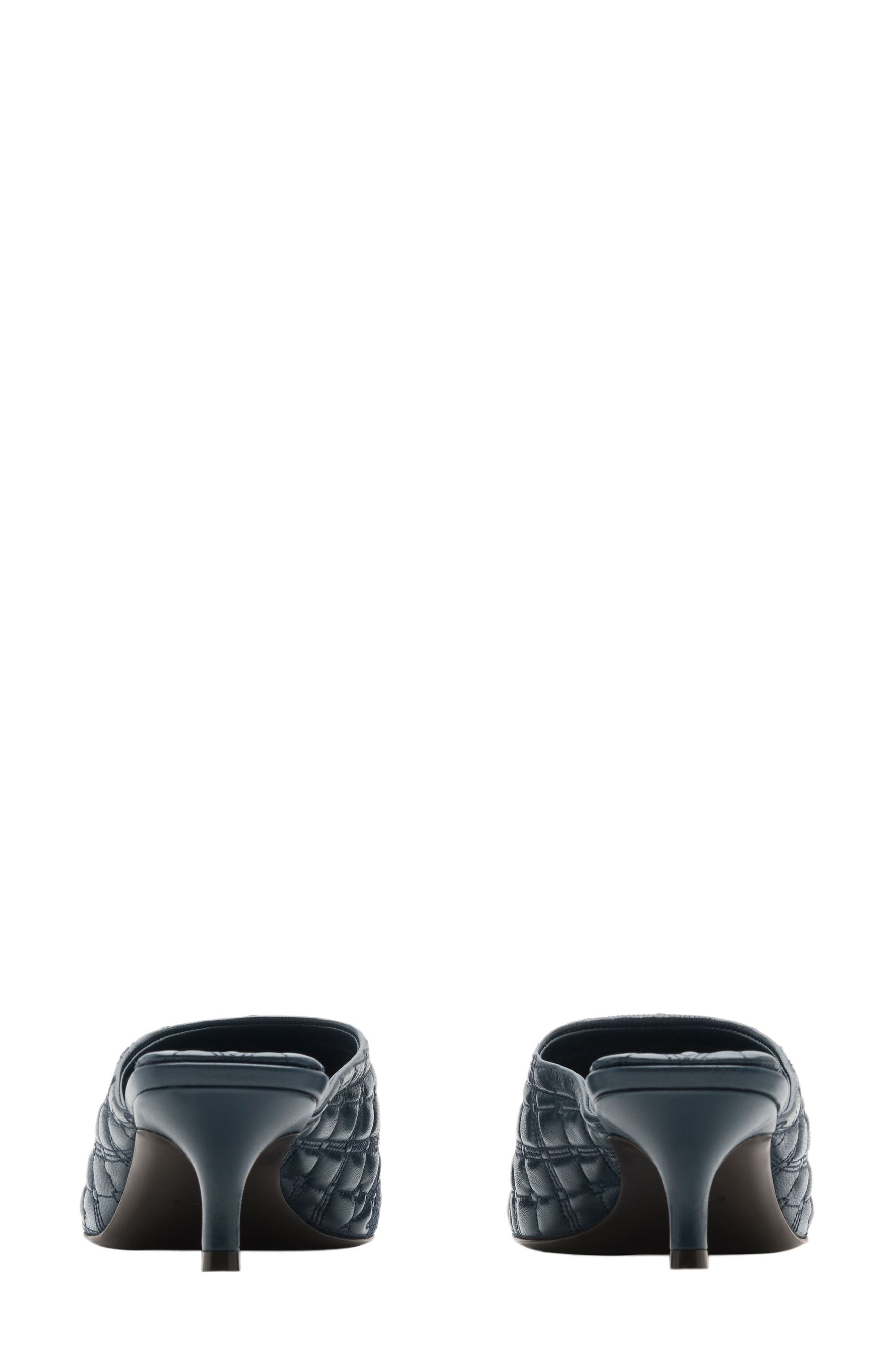 Burberry Baby EKD Kitten Heel Mule, Alternate, color, Lake