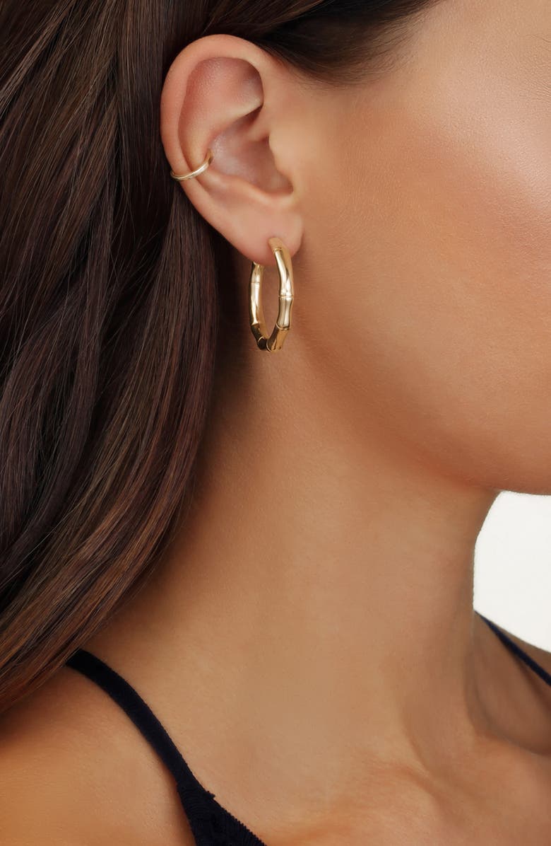 LANA Single 14K Gold Magic Ear Cuff, Alternate, color, White Gold