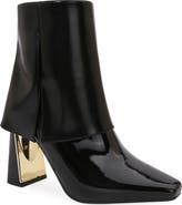 NINETY UNION Folded Calf Metal Heel Bootie