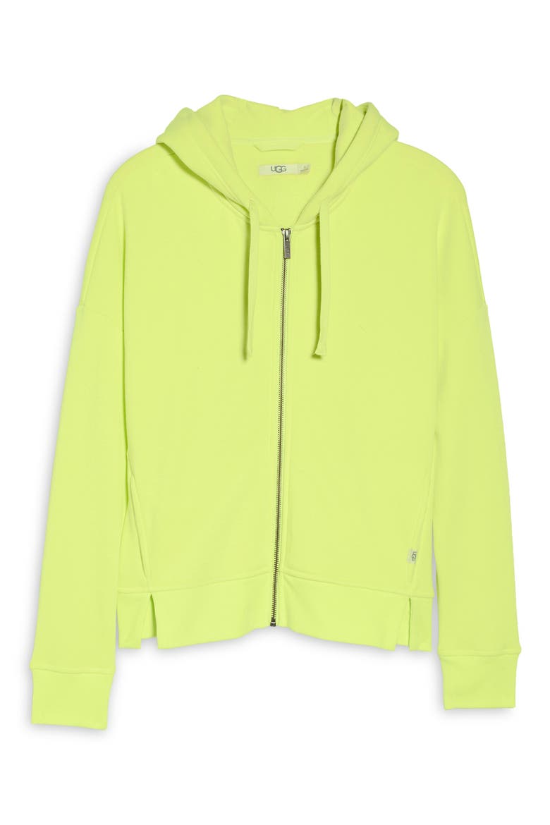 Gertie Full Zip Hoodie, Alternate, color, SUNNY LIME