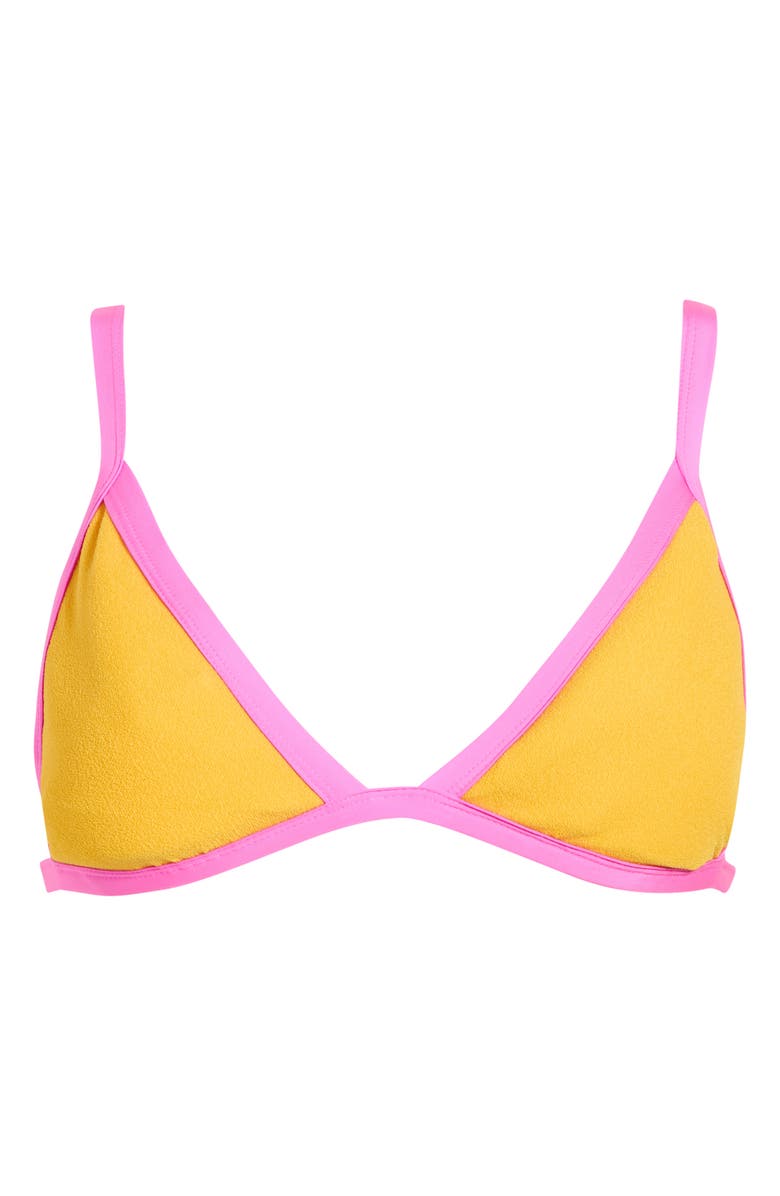 Maaji Rewind Reversible Bikini Top, Main, color, Yellow