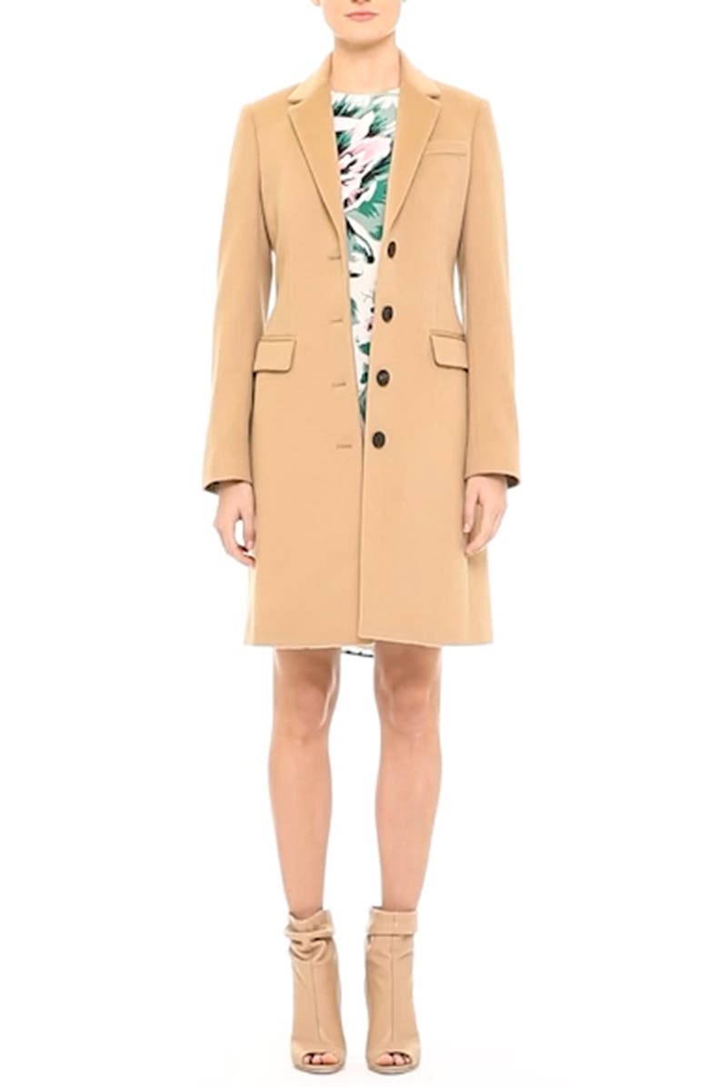 Burberry Sidlesham Wool & Cashmere Coat, Alternate, color,
