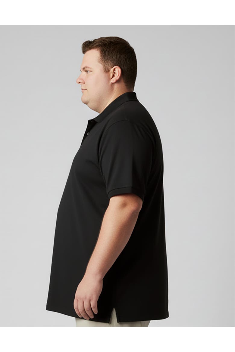 Men's Big and Tall Casual Commuter Tech Polo, Alternate, color, Black